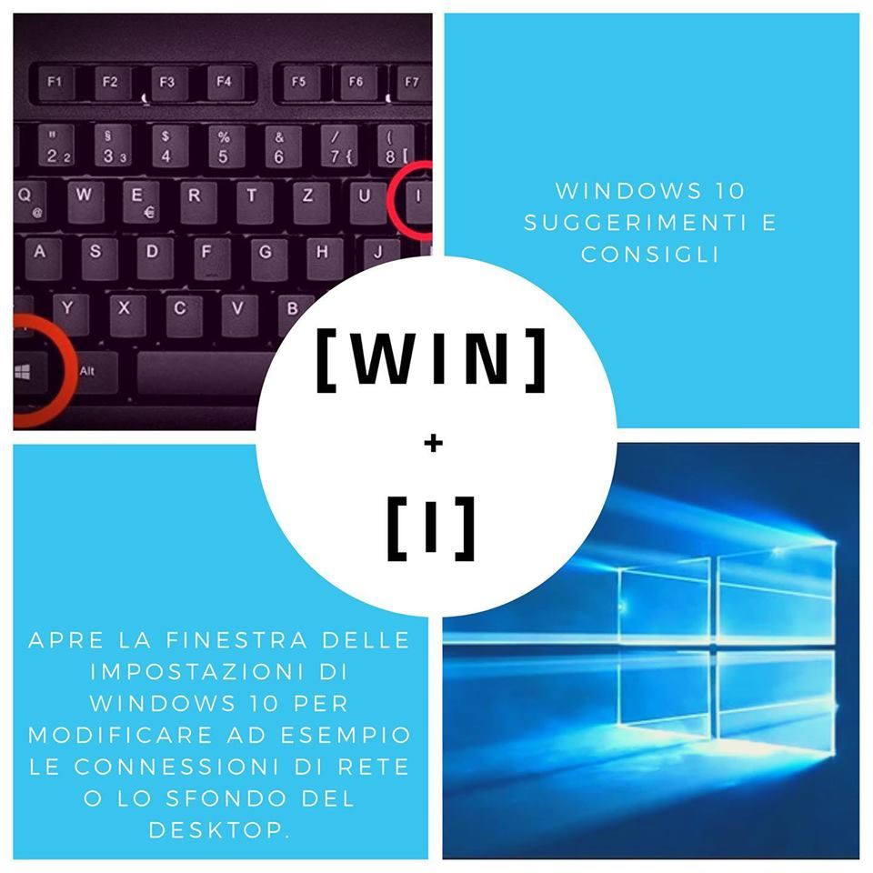 Le scorciatoie da tastiera di Windows