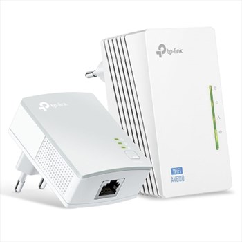 ADATTATORE POWERLINE TP-LINK WIRELESS EXTENDER TL-WPA4220KIT CONF.2PZ X LAN 500M COPERTURA FINO A 300metri, ideale x video HD 3D