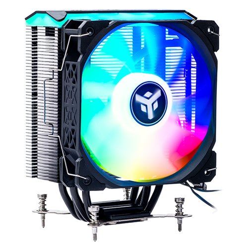 COOLER ITEK UNIVERSALE ''ICY-4HLA'', 150W TDP, 4 HP, vent. 12cm, bk, ARGB - ITACI4HLA - ITABI17ICY4HLA 