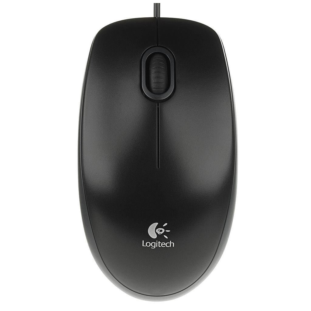 MOUSE LOGITECH B100 Mouse Black USB 3 tasti 800dpi oem